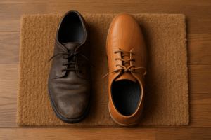 shoes on the floor