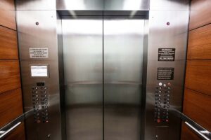the photo of the inside of an elevator